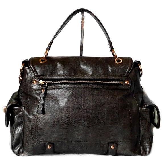 RARE/LARGE COACH MIA EXOTIC REPTILE HARPER LEATHER SATCHEL - Picture 4 of 6